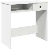 vidaXL Skrivbord vit 80x40x75 cm konstruerat trä