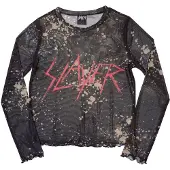 Ginza.se Slayer: Ladies Crop Top/Scratchy Logo (Black) (Mesh) (X-Large)