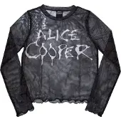 Ginza.se Alice Cooper: Ladies Crop Top/Dripping Logo (Black) (Mesh) (Medium)