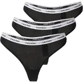 Calvin Klein 3 Pack Thongs Icon Logo