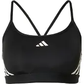Adidas Sport Bh Aeroreact 3-stripes - Svart/vit Dam, storlek X-Small