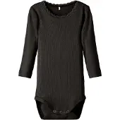 Name it Body l/ä - Rib - Noos - NbfKab - Svart - - 2 år (92) - Body L/Ä