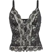 Petite fleur GOLD Korsett svart