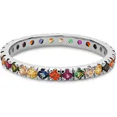 Maanesten Ring 'PARI' blå / saffran / grön / röd / silver