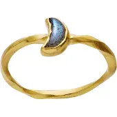 Maanesten Ring 'DORIS' blå / guld