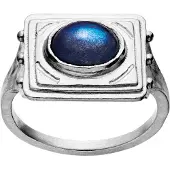 Maanesten Ring 'Roxxane' safir / silver