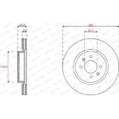 FERODO Bromsskivor DDF2819C fram, ventilerad, 2 Stycke