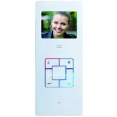 M-E Modern-Electronics Vistus VD603 Inomhusenhet Video-porttelefon Sladd Silver, Vit