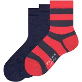 Falke Sockor marinblå / röd