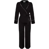 Trendyol Pyjamas svart / vit