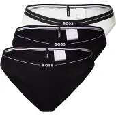 BOSS Three-pack of stretch-cotton briefs with logo waistbands