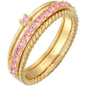 Elli Ring guld / rosa