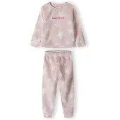 MINOTI Pyjamas rosa / vit