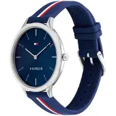 Tommy Hilfiger armbandsur - 1782499 - Analog kvartsklocka för kvinnor med rött silikonband