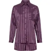LASCANA Kort pyjamas mörklila