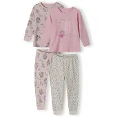 MINOTI Pyjamas beige / blandade färger / ljusrosa