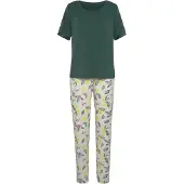LASCANA Pyjamas 'LAS Summer Fruits PJ' grön / blandade färger