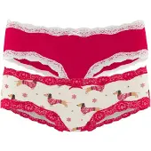 LASCANA Trosa kräm / blandade färger / cranberry