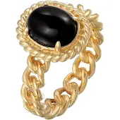 Elli PREMIUM Ring 'Vintage' guld / svart