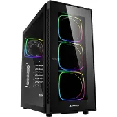Sharkoon TG6 RGB Midi-Tower Datorchassi Svart