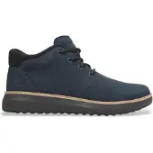 Timberland för män. TB0A69Q5W061 Hudson Road marinblå chukka boots i läder med mittkalv (43), Karta, Nyckelband, Casual, Hållbar, Marino
