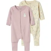 Name it Pyjamasdräkt - Noos - 2-pack - NbfNightsuit Rabbit - Sum - - 3 år (98) - Pyjamasdräkt