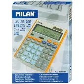Milan 12-siffrig Miniräknare Orange Grå (valutaomvandlare)