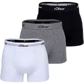 s.Oliver Boxershorts gråmelerad / svart / vit
