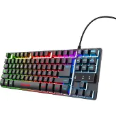 Trust Metalliskt gamertangentbord Gxt 833 Thado med belysning