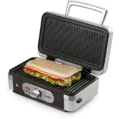 Domo DO9136C Smörgås-brödröst Grillfunktion Silver, Svart
