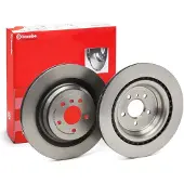 Brembo Bromsskiva 09A96111 bak, ventilerad, höggradigt förkolnad, 1 Stycke