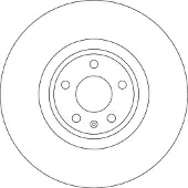 TRW Bromsskiva DF6729S, 1 Stycke