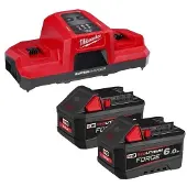 Milwaukee -set M18 FORGE NRG-602, 18V, 2xM18 FB6, 6,0Ah, M18 DBSC