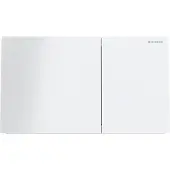 Geberit Sigma70 betjäningsplatta 2-skölj glas 250x146x23 mm vit