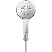 GROHE 26581000, Handduschhuvud, Krom, Krom, Silikon, Vägg, 9,5 l/min, Tyskland