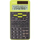 Sharp EL-531TG Skolräknare Grön Display (ställen): 10 solcell, batteri (B x H x D) 80 x 15 x 161 mm