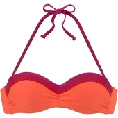 s.Oliver Bikiniöverdel 'Yella' neonorange / rödviolett / mörkröd