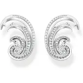Thomas Sabo wave with white stones örhängen H2225-051-14