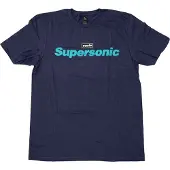 Ginza.se Oasis: Unisex T-Shirt/Supersonic Title Colour (Navy Blue) (Large)