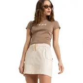Roxy - Kjolar dam - Surfing Horizon Skirt Parchment för UnisexBomull - Storlek XS - Beige
