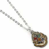 The Carat Shop Hogwarts Silver Halsband Med Vapenplätt