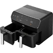 Beko FRL5388B, Varmluftsfritös, 8,5 l, Dubbel, Svart, Röra, Fristående
