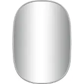 vidaXL Väggspegel silver 50x35 cm