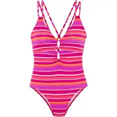 s.Oliver Baddräkt orange / rosa / fuchsia / mörkrosa