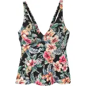 LASCANA Tankinitopp beige / grön / rosa / svart
