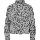 Pieces Blus 'PCPortia' grå / mörkgrå