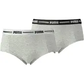 Puma Hipstertrosor - 2-pack - Everyday - Damer - Grå - - S - Small - Hipstertrosor