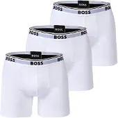 BOSS för män. 50475282 3 Pack 3P Power vita boxershorts (L), Hemkläder, Bomull