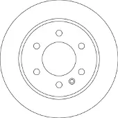 TRW Bromsskiva DF6596S, 1 Stycke