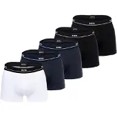 BOSS Boxershorts 'Essential' marinblå / kobaltblå / svart / vit